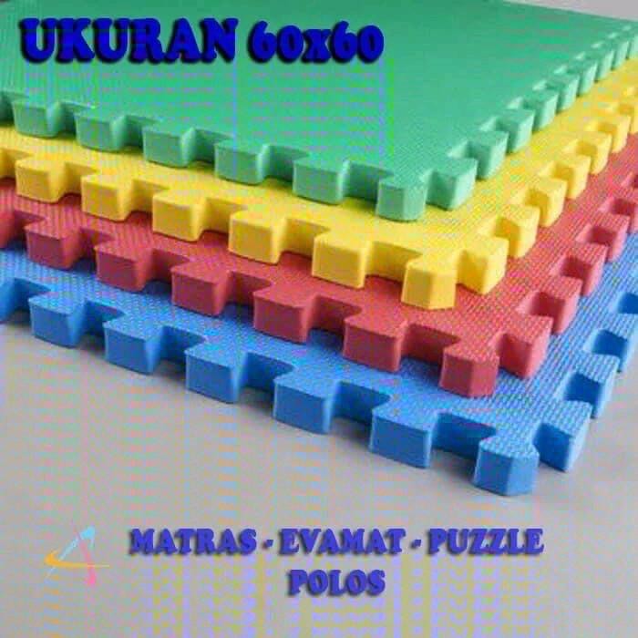 Matras Puzzle, Alas Bermain Anak, 60x60x1cm Playmat Puzzle Karpet