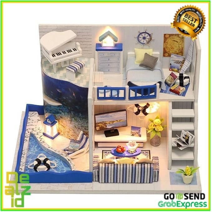 HONGDA Miniatur Rumah Boneka DIY Doll House Wooden Furniture - M040