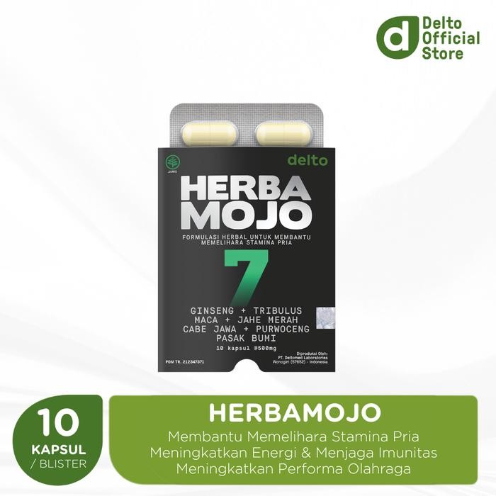 Product Laris Herbamojo Blister 10 Kapsul Suplemen Herbal Stamina Pria