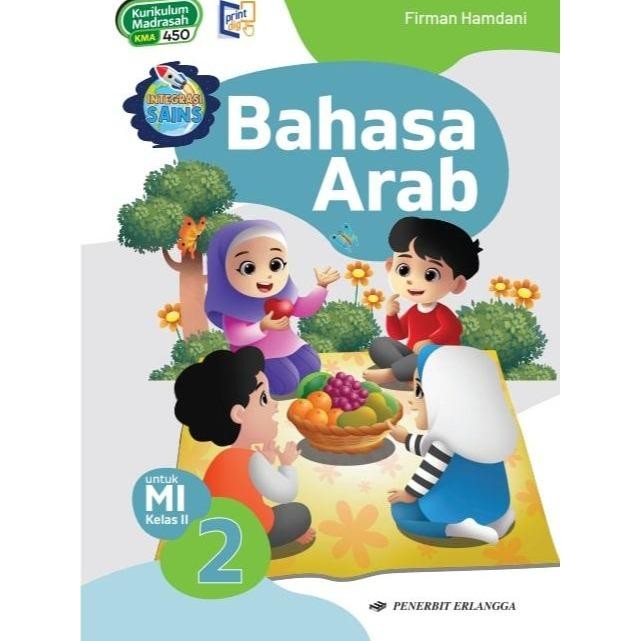 BUKU ERLANGGA (ORIGINAL) BAHASA ARAB UNTUK MI KELAS 2 KURIKULUM MERDEKA