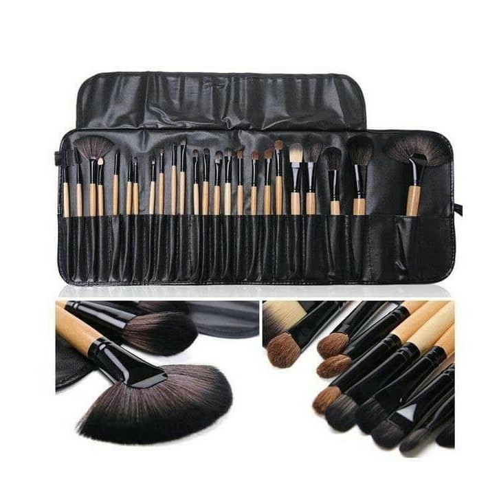 brush set black isi 24 pcs/ brush make up for you