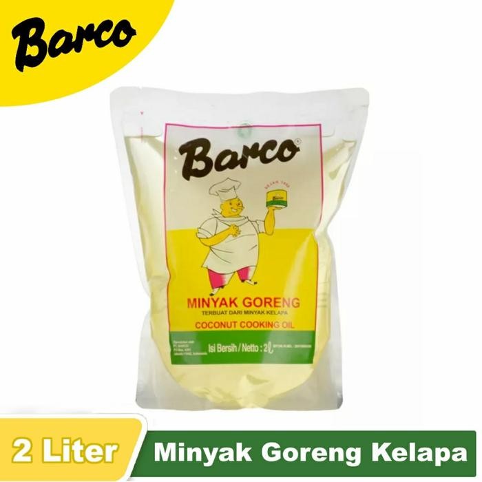 

DISKON BARCO Minyak Goreng Kelapa Murni Coconut Cooking Oil 2 Liter READY STOCK