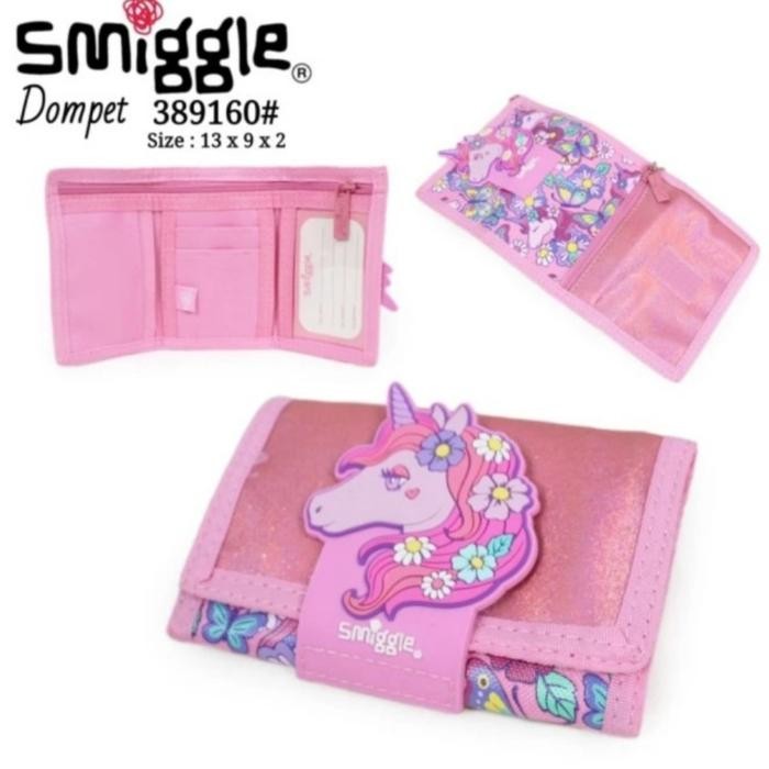 Smiggle Wallet Unicorn Pink/ Dompet Anak/ Kado Smiggle