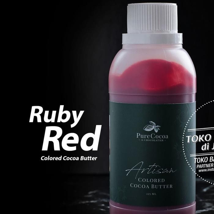 

Pure Cocoa Artisan Chocolate Coloring RED Cocoa Butter Pewarna Merah