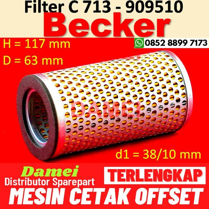 PROMO Becker Filter Element 909510 Filter Udara Kompresor Vakum Becker C713