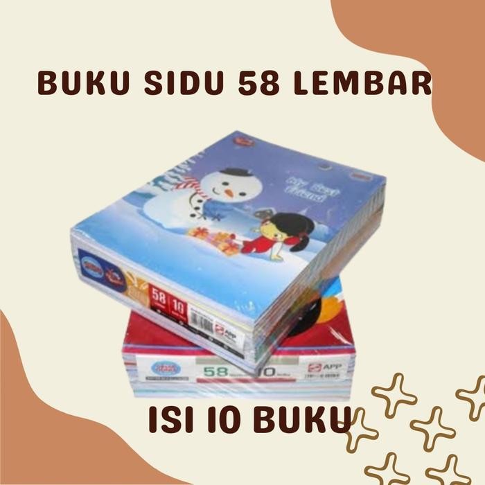 

( Isi 10 Buku ) Buku Sidu 58 Lembar / Buku Tulis Sidu Berkualitas