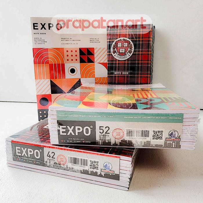 

Locomotif Expo Buku Tulis Sekolah 42/52 Lembar 25X18Cm (10 Buku)