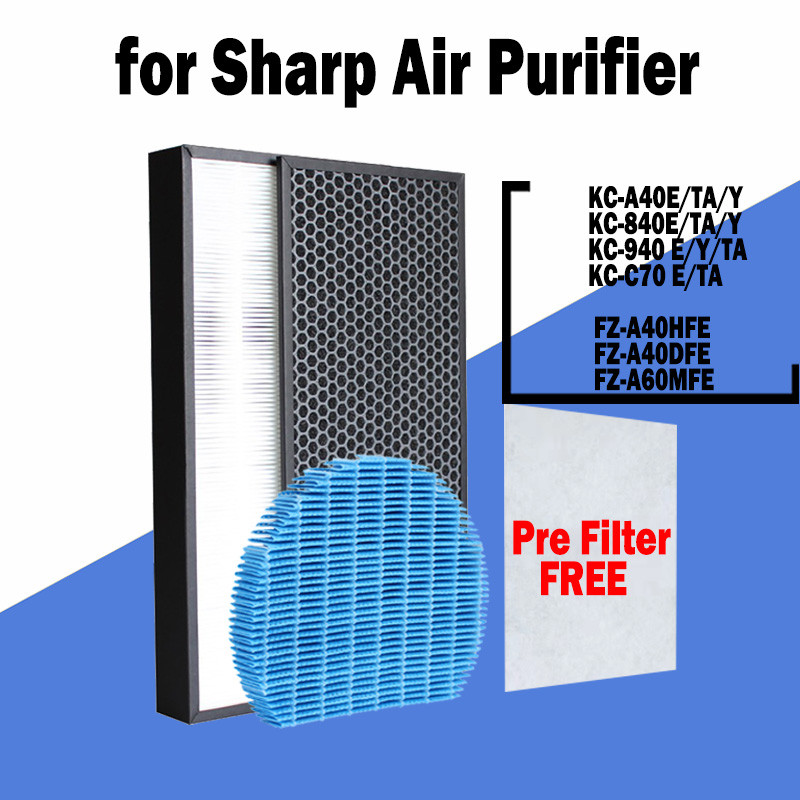 FZ-A40HFE FZ-A40DFE FZ-A60MFE Replacement HEPA Filter for Sharp Air Purifiers KC-A40E KC-840E