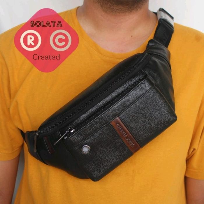 Slingbag Kulit asli pria - Tas WB kulit asli