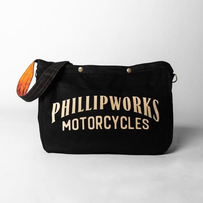 WAIST BAG PHILLIP WORKS BLACK MESSENGER TAS SELEMPANG ORIGINAL PW