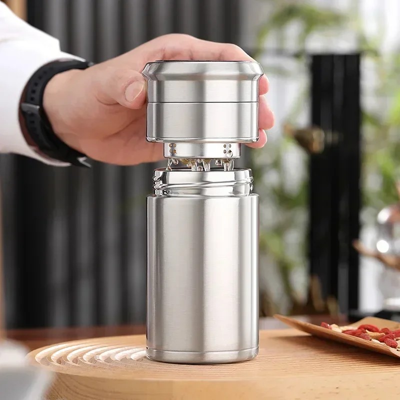 High Configuration Tea Separation Cup Thermos Cup Men's 316 Stainless Steel Water Portable Tea Cup