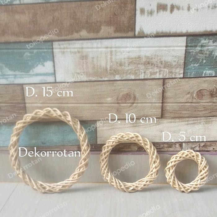ring rotan lingkaran dekorasi backdrop nikahan ring bulat macrame