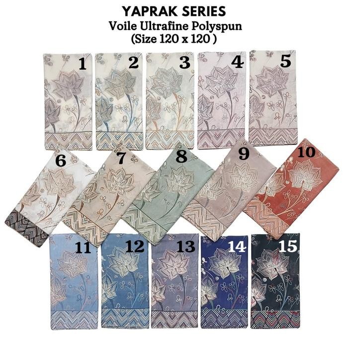 (Allthebest) YAPRAK Series Miss Color Voile Scarf Ultrafine Polyspun - Hijab Size