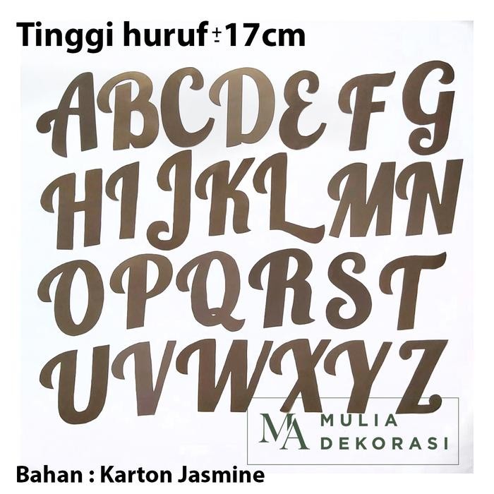 Paket Bisnis Usaha Dekorasi Inisial Huruf A-Z Dekor Lamaran Nikahan