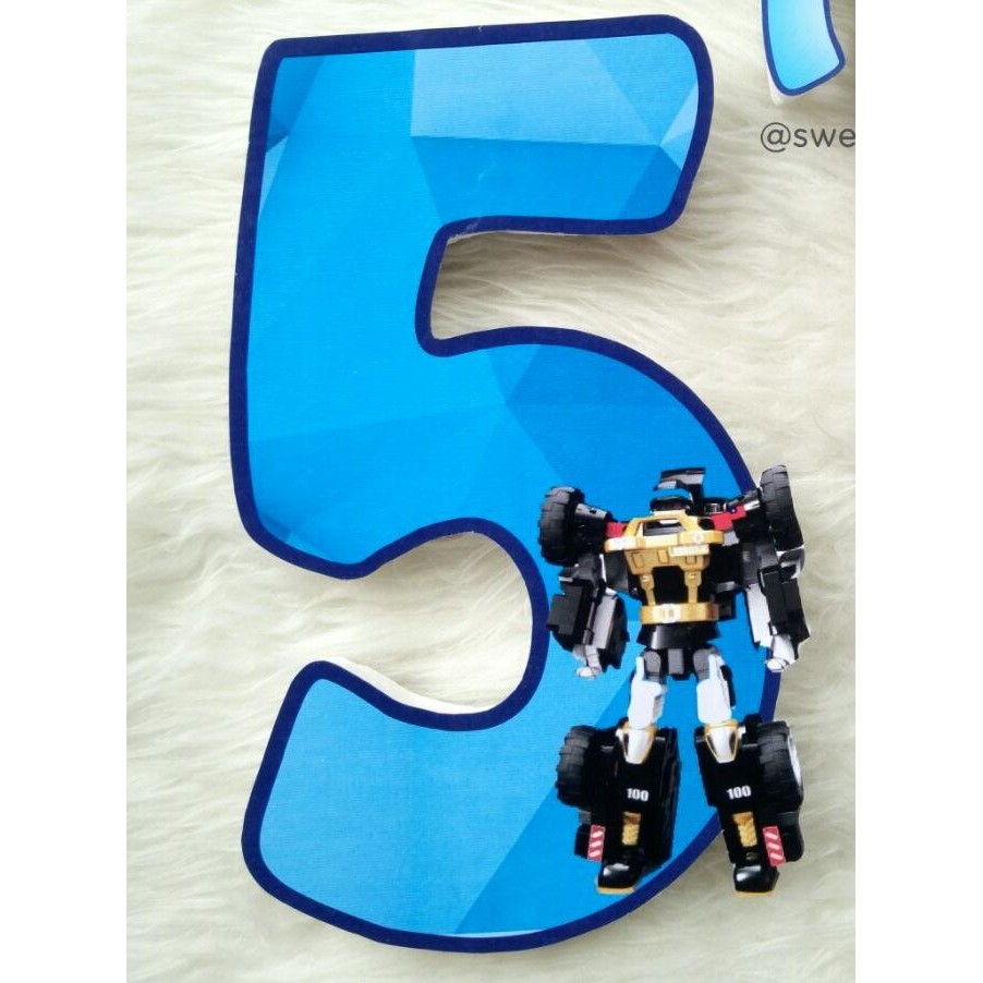 Big Topper HURUF ANGKA dengan custom gambar