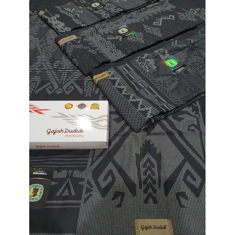 (Allthebest) SARUNG GAJAH DUDUK ASIA KEMBANG BLACK SERIES