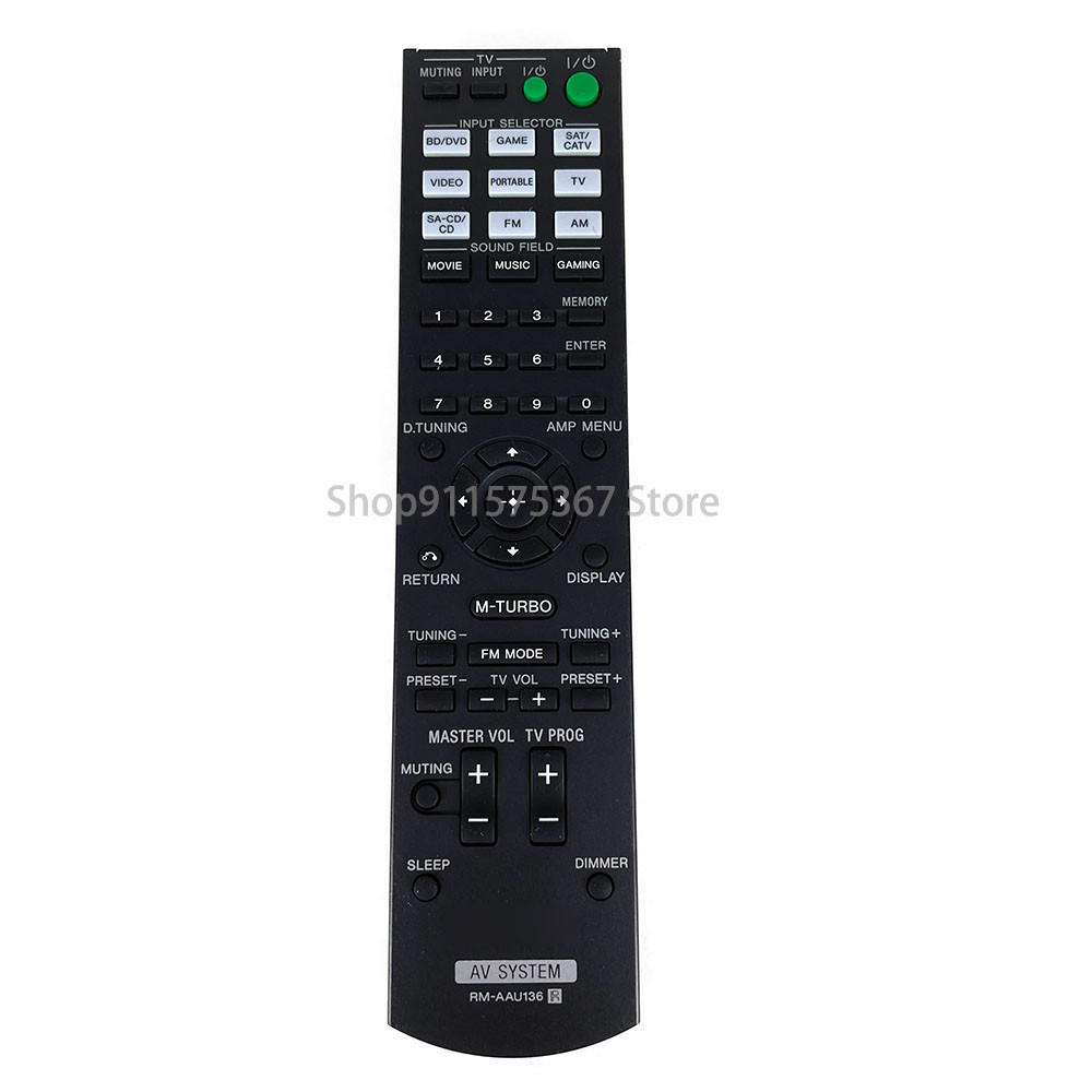 New RM-AAU136 Remote Control For Sony AV System STR-KM7 STR-KM3 STR-KM5 RM-AAU135 HT-M3 HT-M5