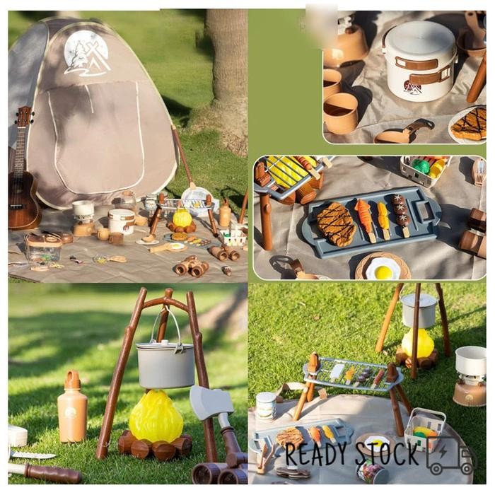 Mainan Kemping Set Anak Lengkap Dengan Alat Masak Masakan Tenda Kemah Anak Camping Set Pretend Play