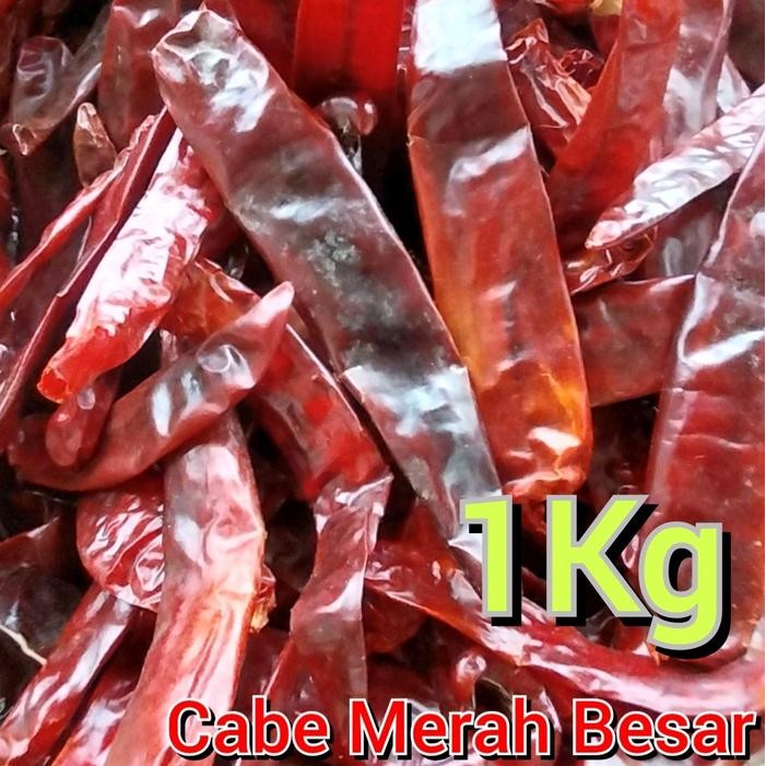 

1KG CABE MERAH BESAR KERING TIDAK PEDAS murah Merah Food