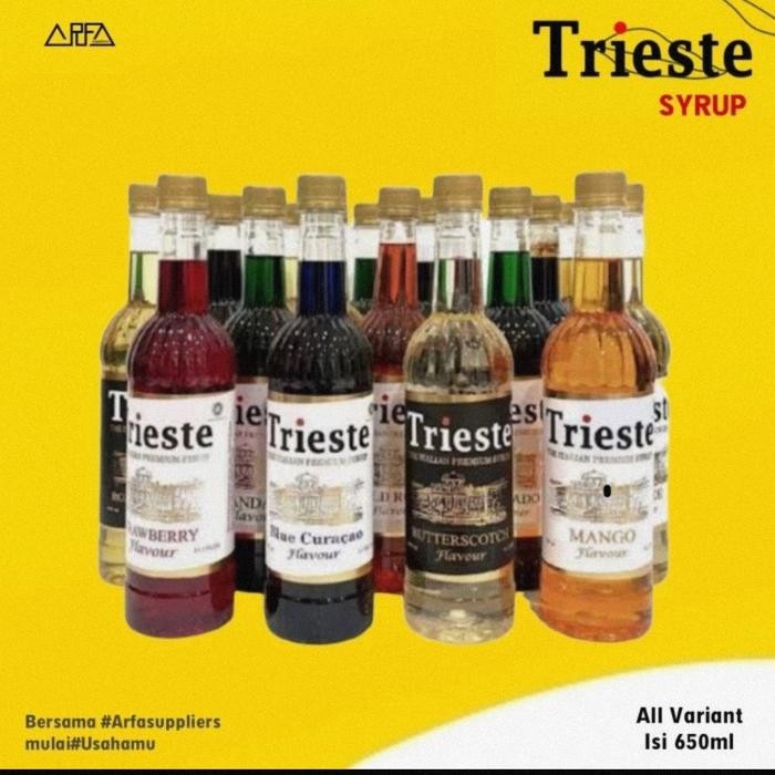 

Trieste syrup semua rasa