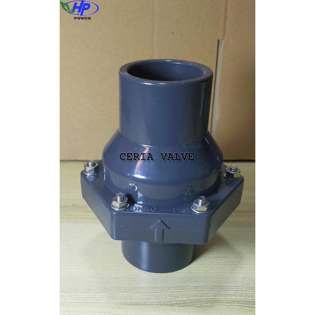 Check Valve PVC 1.1/2'' inchi / Klep Tabok PVC 1,5'' inchi