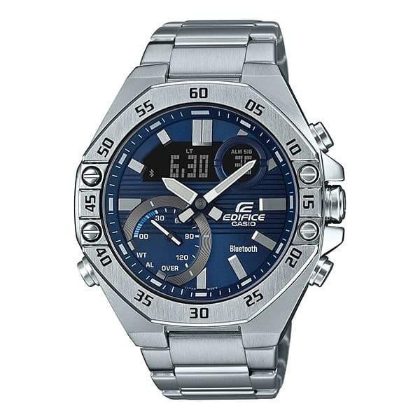JAM TANGAN PRIA CASIO EDIFICE ECB-10D-2A ORIGINAL - ECB10D BLUETOOTH