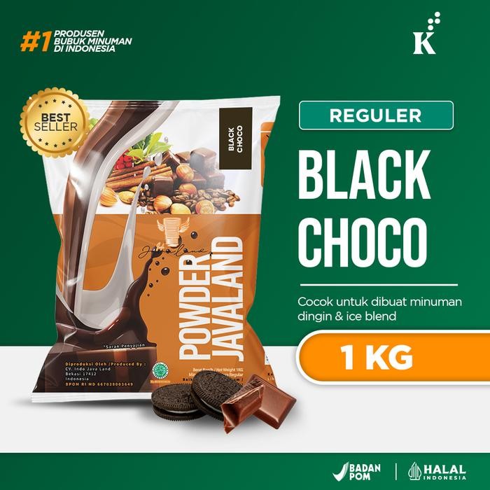 

JAVALAND Bubuk Minuman Choco Black Bubble Drink Powder 1 Kg Reguler Cocok untuk Minuman Dingin & Ice