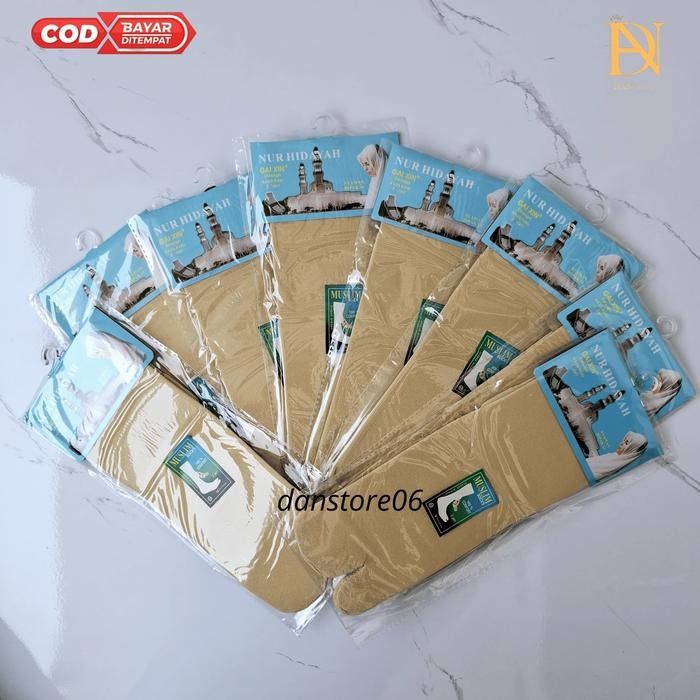 (Allthebest) Kaos Kaki Stoking Jempol Tipis Polos Panjang sebetis dewasa Warna Kulit Coklat Krem