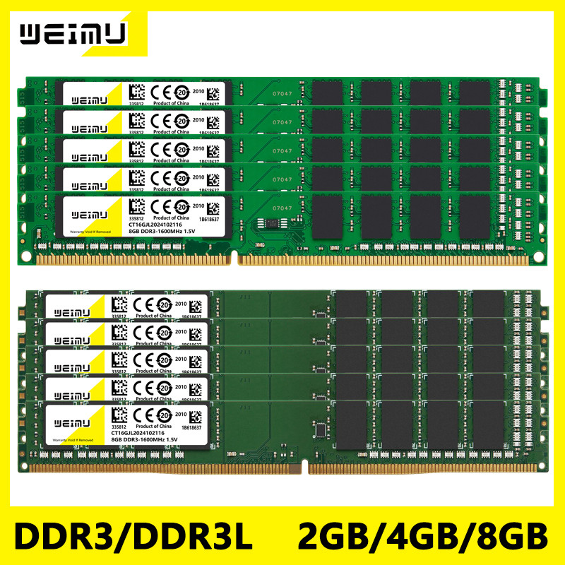Wholesale 10Pcs DDR3 2GB 4GB 8GB Desktop Memoria Ram 1066 1333 1600Mhz PC3 1.5V 8500 10600 12800 240