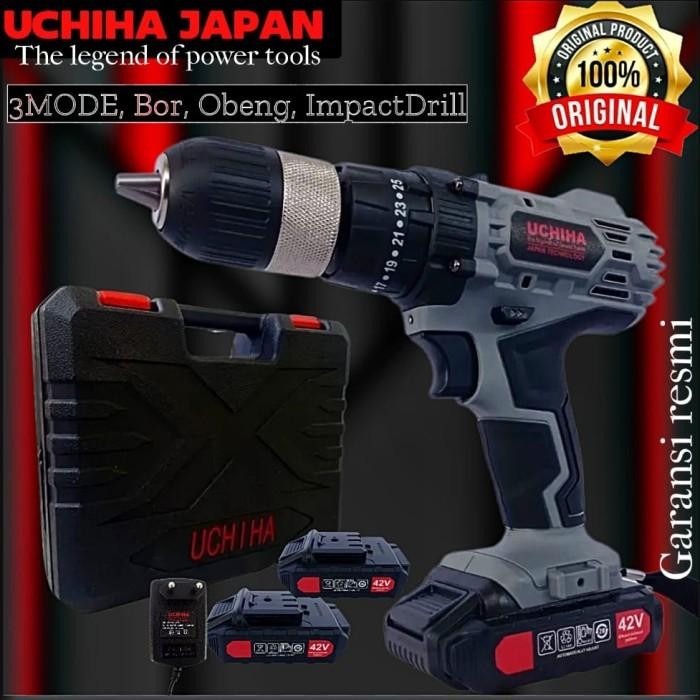 (Allthebest) bor baterai drill beton 42v besi kayu japan impact cordless UCHIHA