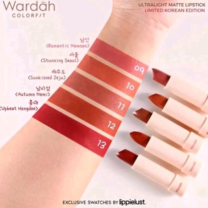 Wardah Colorfit Korean Edition Ultralight Matte Lipstik / Lipstik Batang