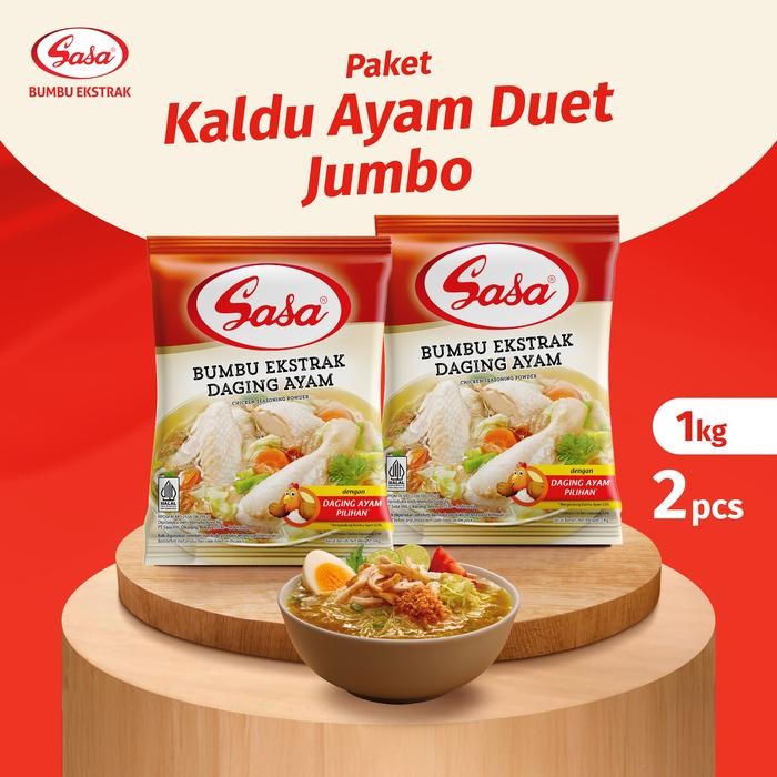 

ORIGINAL Sasa Kaldu Pelezat Rasa AYAM 1 KG - 2pcs READY STOCK