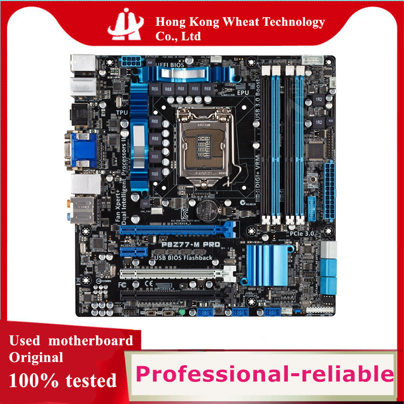 Used For Intel Z77 P8Z77-M PRO motherboard original LGA 1155 DDR3 32GB For USB2.0 USB3.0 SATA3 Deskt