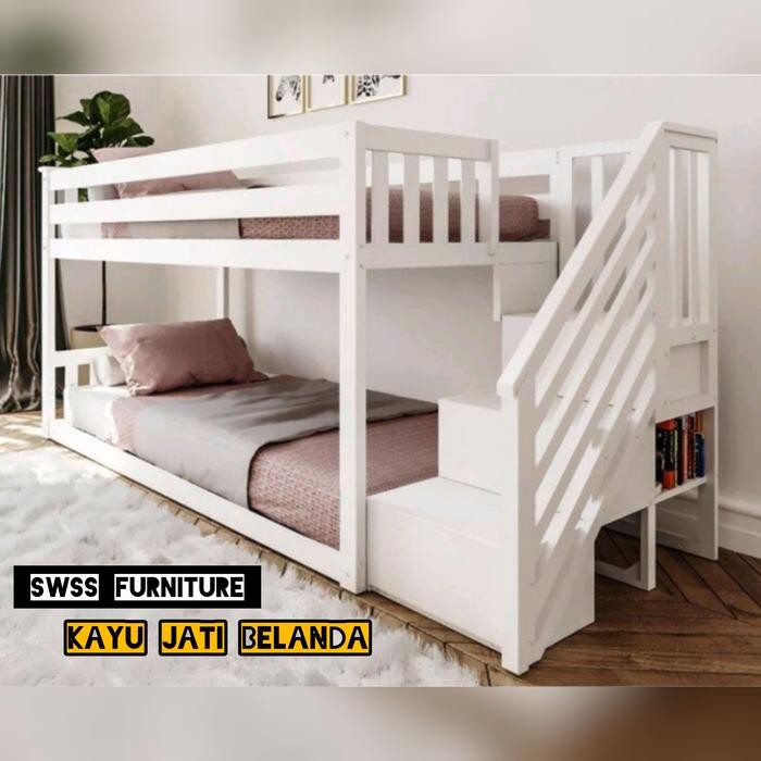 Tempat Tidur Anak Tingkat Moderen Ukuran 100X200X160