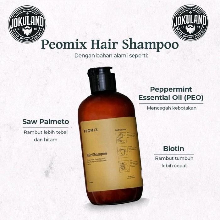 PEOMIX HAIR SHAMPOO - Shampoo with Biotin Haircare Perawatan Rambut Rontok