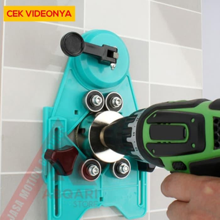 dudukan mata bor hole saw kaca keramik / diamond hole saw jig