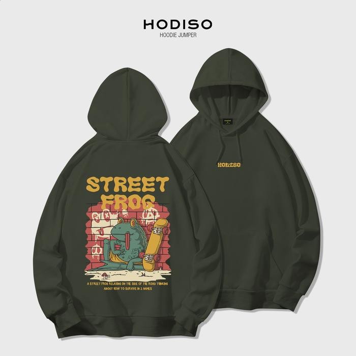 Hodiso - Street Frog Hoodie Jumper Pullover