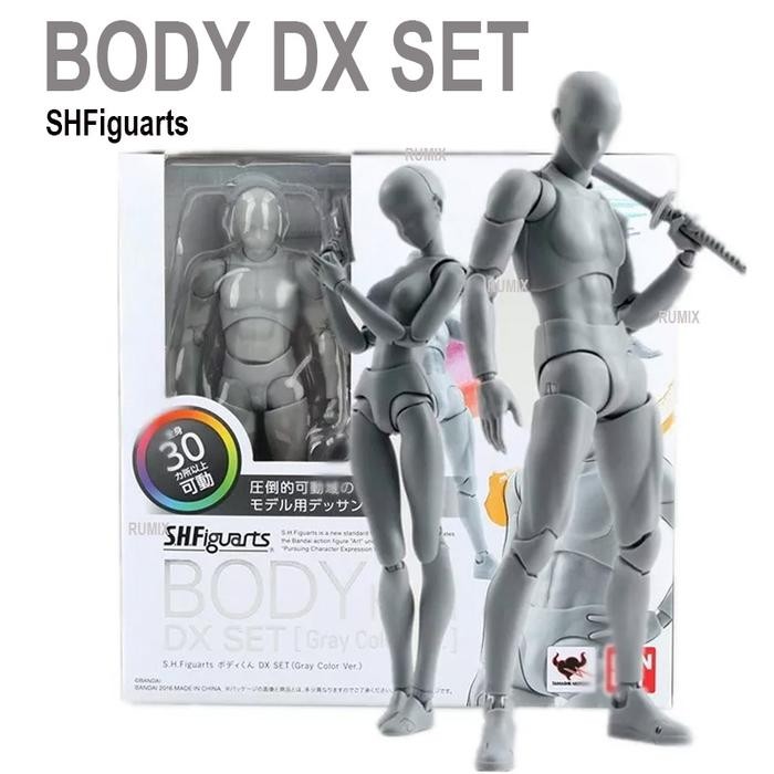 Figur Artikulasi SHFiguarts Body DX Set Model Pose Manekin Aksi Sketsa Anime Manga Desain Karakter