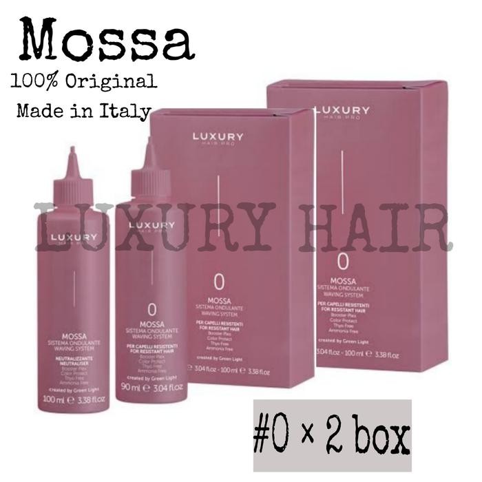 Paket 2 box Mossa Italy No 0 1 2 - Obat keriting rambut