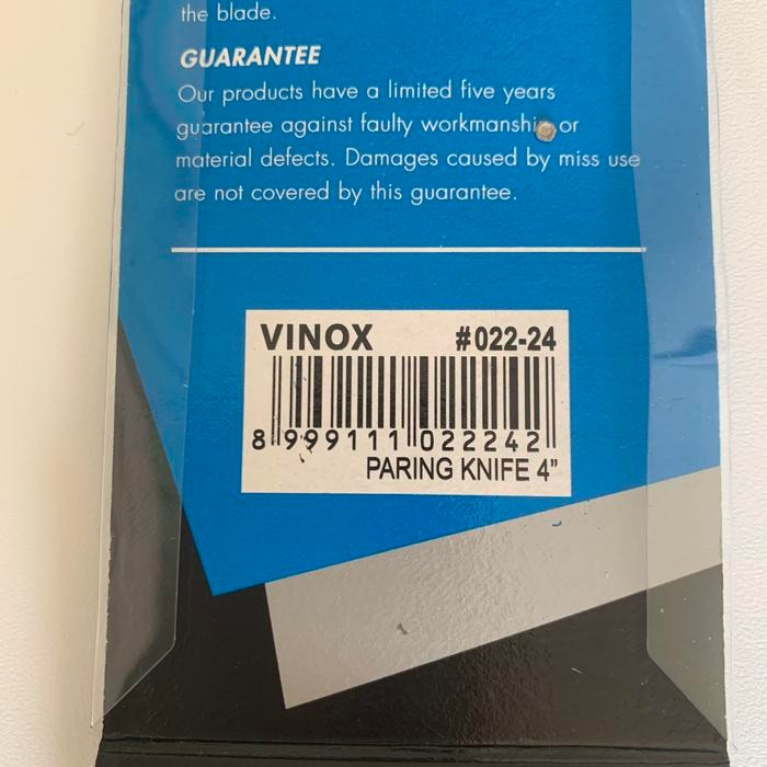 Vinox Paring Knife / Pisau Dapur 4inch