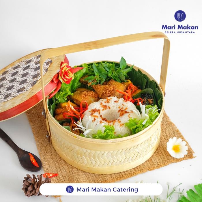 rantang bambu nasi liwet untuk hampers kode 98