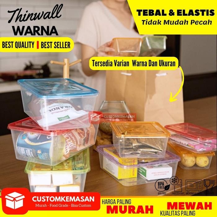 THINWALL 650 ML WARNA / LUNCH BOX PLASTIK / WADAH PLASTIK / THINWALL SPECIAL EDITION WARNA / FOOD