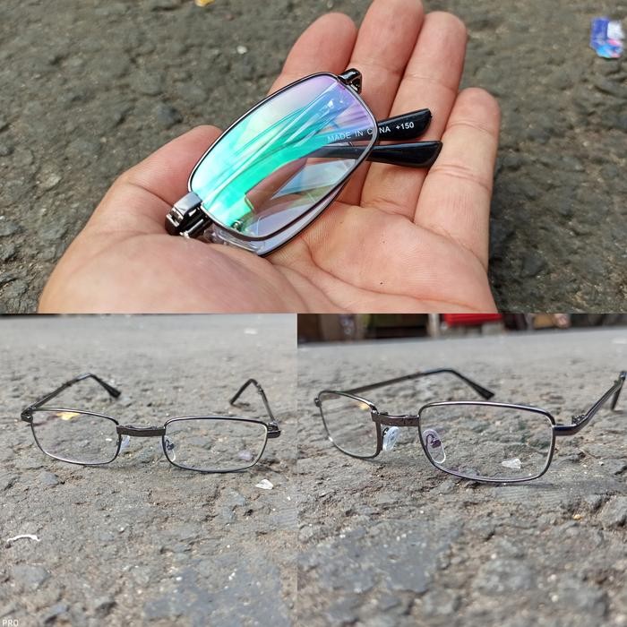 BEST SELLER kacamata lipat frame folding paket lensa minus