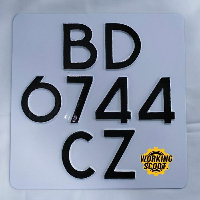 TERBARU Plat Nomor Vespa Jadul Lawas Vintage Plat nomor Vespa klasik