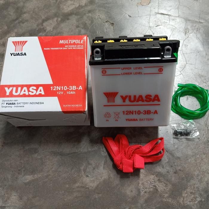 accu yuasa multipole 12n10-3b-a 12v, 10ah aki setrum yuasa multipole