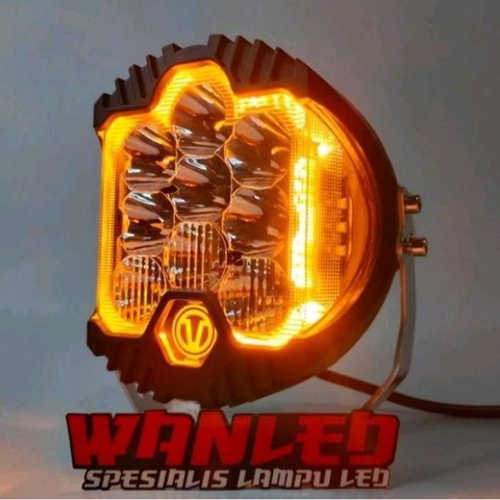LAMPU SOROT 7 INCH REPLIKA BAJA DESIGN LAMPU TEMBAK BUMPER