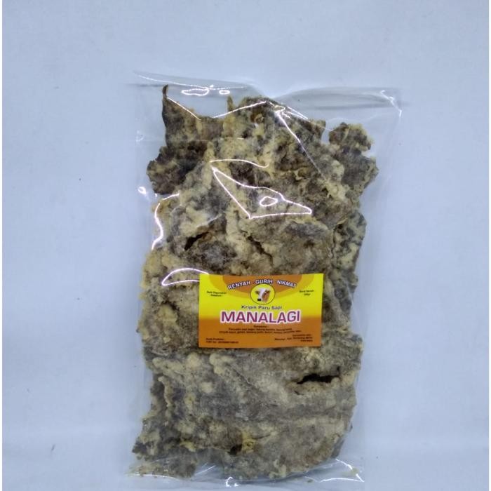 

Sedia Keripik Paru Sapi Goreng 200gram Oleh Oleh Khas Semarang Merk Manalagi