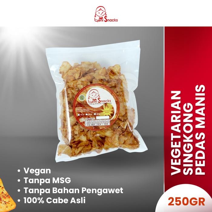 

Sedia Vegetarian Singkong Pedas Merah, Hijau, Manis