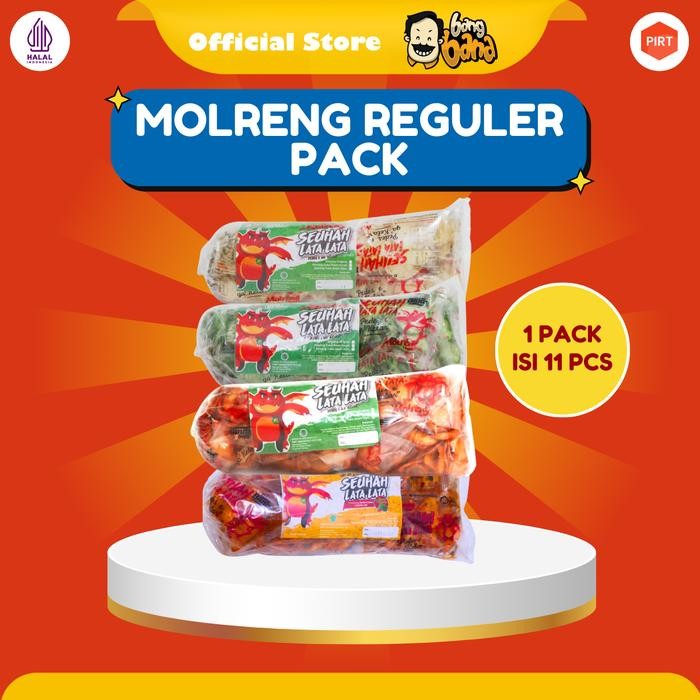 

Sedia Keripik Molreng Seuhahlatalata 1 Pack Isi 11Pcs Bawang Hijau Merah Pedas Snack Ca