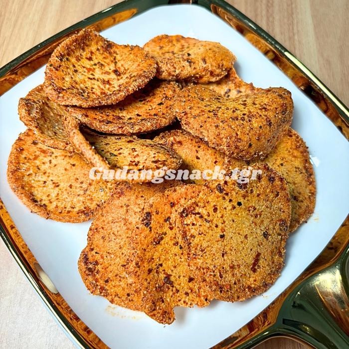 

Sedia 1Kg Keripik Basreng Koin Pedas Daun Jeruk Basreng Pipih